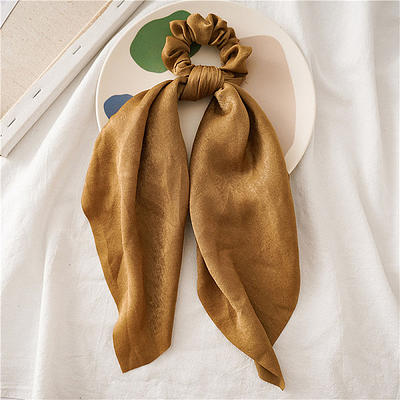 Bow Scrunchies Silk Hair Ties for Women Satin Scrunchie for Hair