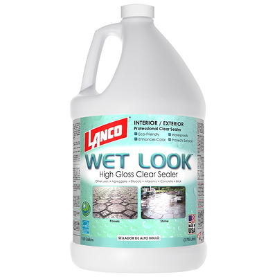 1 Gal. DOMINATOR SG+ Clear Acrylic Sealer, High Gloss Concrete Paver Sealer, Wet Look, Color Enhancing, Professional Grade, Decorative Concrete, Fast Dry