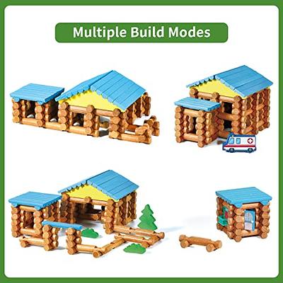 Wondertoys 239 Pieces Real Wood Logs Set Ages 3+, Classic Building Log Gift  Set for Boys/Girls– Creative Construction Engineering - Top Blocks Game Kit  - Preschool Education Toy - Yahoo Shopping