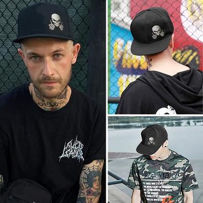 Embroidered Bone Snapback Stylish Hip Hop Cap Adjustable Flat Hat