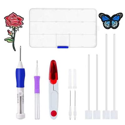 Magic Embroidery Pen Punch Needles Punch Needle Pen Set Cross Stitch Tool  Kit DIY Craft for Embroidery Threaders DIY Sewing - Yahoo Shopping