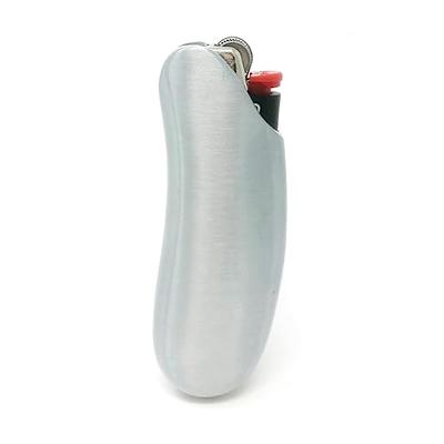 Stylish Metal Lighter Case, Compatible With Bic J6 Full Size
