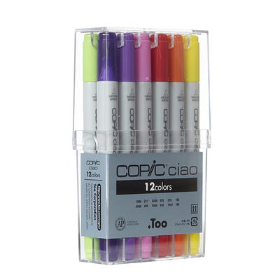 Copic Ciao, Alcohol-based Markers, 6pc Set, Brights