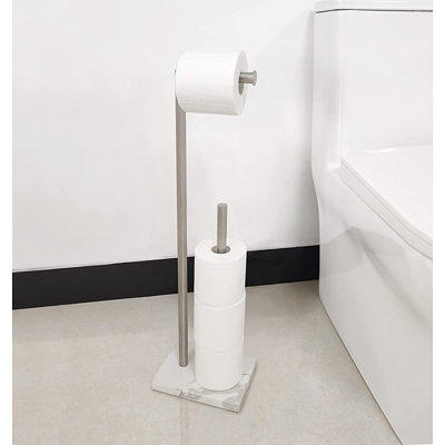 ACEHOOM Bathroom Freestanding Toilet Paper Holder Stand with