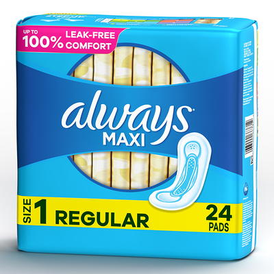Always Maxi Pads with Wings, Size 3, Extra Long Super Absorbency, 33 CT 