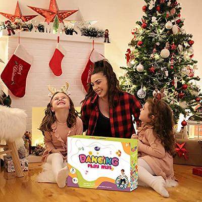 Dance Mat, Electronic Musical Play Mats Pink Dance Pad with LED Lights,  Dance Game Toy Gift for Kids with 5 Game Modes, Christmas Birthday Gifts  for 3 4 5 6 7 8 9 10 Year Old Girls Toys 