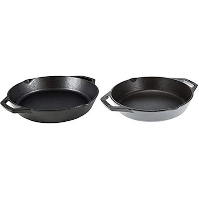 Lodge L8SGP3 10 1/2 x 10 1/2 Square Pre-Seasoned Cast Iron Grill Pan