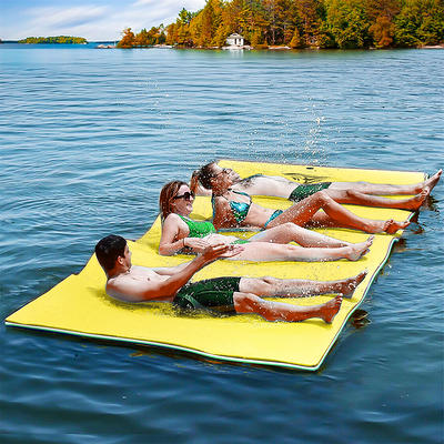 HOMCOM Roll-Up Pool Float Pad for Lakes, Oceans, & Pools, Water