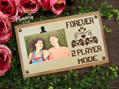 Gamer Gift, Gaming Anniversary Forever in 2 Player Mode Picture Frame  Personalized Couple Gift Wedding Geek Engagement - Yahoo Shopping