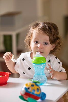 Nuby Thirsty Kids Sip-it Sport and Travel Soft Spout Sippy Cup, 12 fl oz