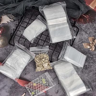 AccEncyc 500 PCS Small Plastic Bags Zipper Bag Assortment 2.4 Mil Clear Jewelry  Bags Poly Self Sealing Mini Bags, 5 Sizes1.6x2.4, 2x2.7, 2.4x3.5,  2.7x4.4, 3.2x4.7 - Yahoo Shopping