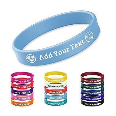 Custom Wristbands Personalized Rubber Bracelet Silicone Wristbands  Motivation, Events, Gifts, Support, Fundraisers, Awareness, & Causes 