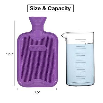 HomeTop Premium Classic Rubber Hot Water Bottle (2 Liters, Purple) - Yahoo  Shopping