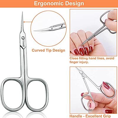 THRAU Cuticle Scissors Extra Fine for Women and Men, Profession