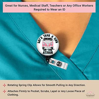 Funny Badge Reel, ER Nurse Badge Reel, Medical ID Badge