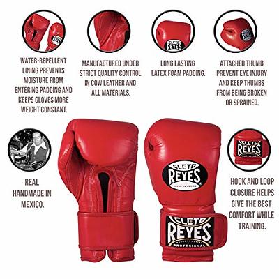 CLETO REYES High Precision Boxing Gloves with Hook and Loop  Closure for Training and Heavy Punching Bags for Men and Women, MMA,  Kickboxing, Muay Thai, 14 oz, Black Red 
