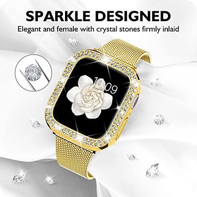 Apple Watch Band Women Rose Gold Swarovski Crystals & Crystal