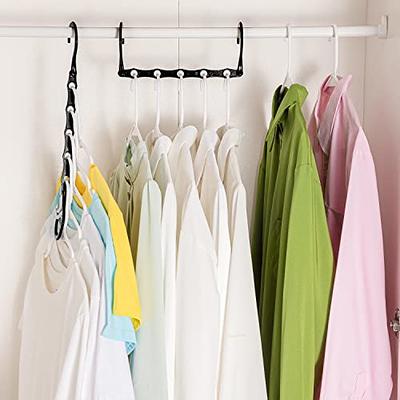 HOUSE DAY Space Saving Hangers Black, Smart Closet Organizer Space Saver,  Sturdy Plastic Clothes Hangers for All Types of Clothes, Closet Organizers  and Storage, College Dorm Room Essentials (16 Pack) - Yahoo Shopping