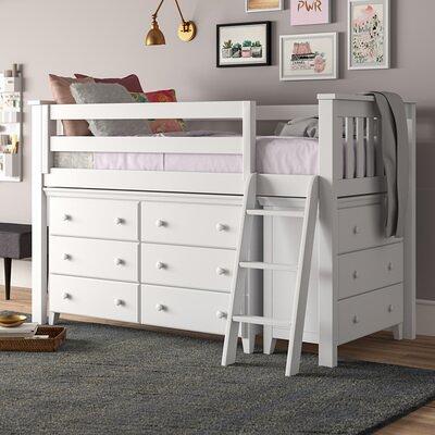 2 Color Wooden Full Size House Bed with 2 Drawers, Kids Bed with