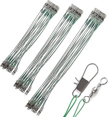 60PCS 12in Steel Leaders Fishing, Saltwater Leaders Wire with
