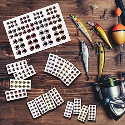 Fish Eyes Sticker Fishing Lure Eye 3D Artificial Fishing Eyes for Making  Fishing Bait Fly Tying Crafts