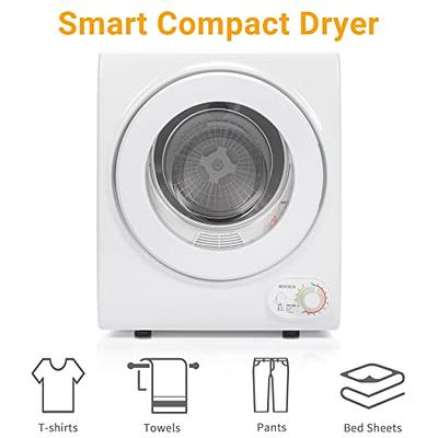 HOMCOM Compact Laundry Dryer, 1350W 3.22Cu.Ft Portable Clothes
