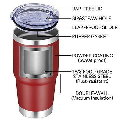 Double Wall Vacuum Insulated Stainless Steel Travel Mug and Wine