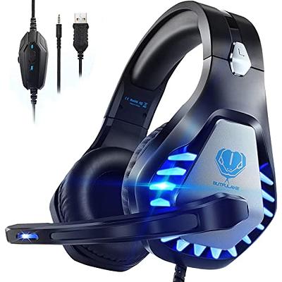 7.1 Gaming Headset for PC, Computer Gaming Headphones with Noise Cancelling  Mic/Microphone, PC Gaming Headset with LED Lights for PC, PS4/PS5 Console