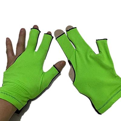 ANKROYU Snooker Cue Sports Gloves Snooker Billiard Shooter Cue Pool Gloves,  Left Hand Snooker Glove, Open Three Finger Spandex Glove Snooker Cue