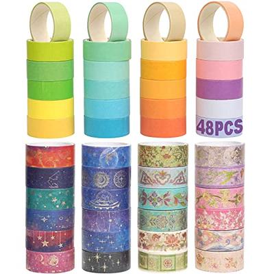 27 Pcs Washi Tape, Colored Masking Tape Painter Tape, Washi Tape Rolls Art  Suppl