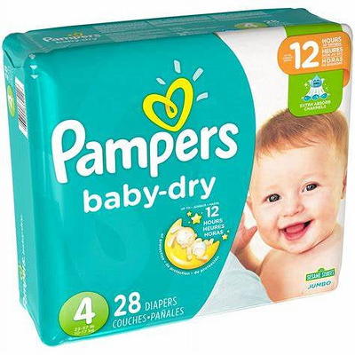 Pampers Baby Dry Diapers Super Pack - Size 3 - 104ct : Target