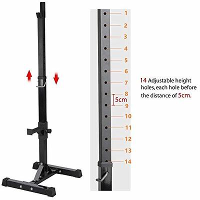 Yaheetech Pair of Adjustable Squat Rack Standard 44 70 Inch