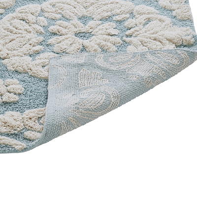 Better Trends Medallion Set 2pc Set Bath Rug 21-in x 34-in Beige/Natural  Cotton Bath Rug in the Bathroom Rugs & Mats department at