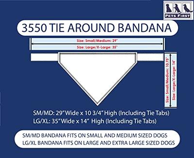 Pets First MLB New York Mets TIE Bandana, Small/Medium. Dog Bandana Scarf  Bib for Pet Cat Dog. The Ultimate Game-Day, Party Bandanna (MET-3550-SM)