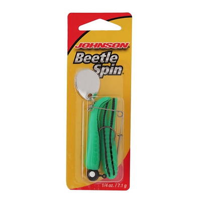 H&H Sparkle Beetle Jig Spin, Avocado/Red Glitter - Yahoo Shopping