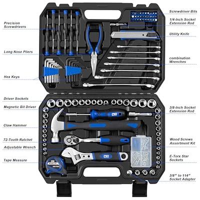 SONGWAY Small Household Mechanic Tool Set - 102 Piece Tool Box Set, Home  Basic Tool Kit, Mechanic Hand Tool Kit, General Tool Kit for Home