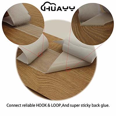  HUAYY 5 Inches Width 1 Yards Length, self-Adhesive Hook and  Loop Style Sheets, Super Sticky Glue Nylon Patch, Strips, Patch