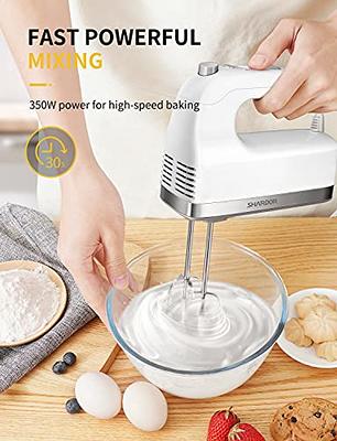 Hamilton Beach Professional 5-Speed Electric Hand Mixer with  High-Performance DC Motor, Slow Start, Snap-On Storage Case, Stainless  Steel Beaters 