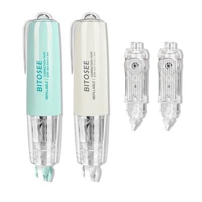 Temiary Refillable Retractable Whiteout Tapes for Instant Correction, Cute White  Out Pens with 3 Replacement Tape Applicator for Writing Corrections  Supplies - Yahoo Shopping