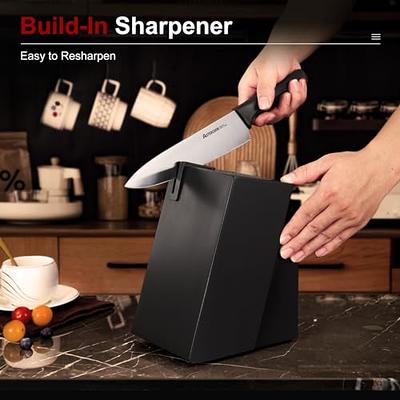 Kitchen Knife Set With Self-Sharpening Block - Yahoo Shopping