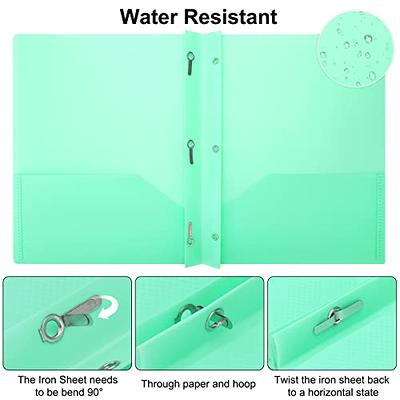 Document Folder Waterproof File Folder with Plastic Sleeves Sheet