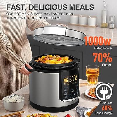  Chefman 6-Quart Slow Cooker, Electric Countertop