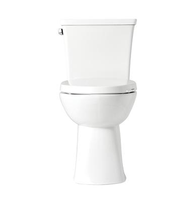 PROFLO White Elongated Standard Height 2-piece WaterSense Toilet 12-in  Rough-In 1.28-GPF in the Toilets department at