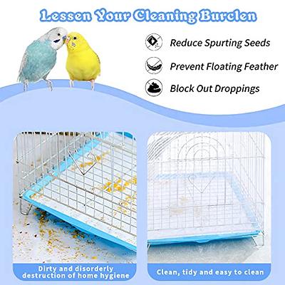 100 Pcs Budgie Cage Liner Bird Paper Round Cushion Pad