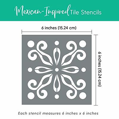 YEAJON 6 Inch Letter Stencils and Numbers, 40 Pcs Alphabet Drawing  Templates, Reusable Plastic Art Craft Stencils for Painting on Wood, Wall,  Fabric