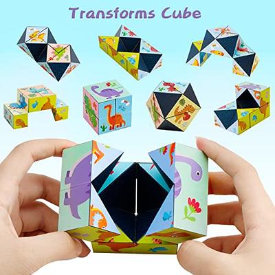  Vdealen 3x3 Magnetic Speed Cube, 3x3x3 Stickerless Magic Cube,  Christmas Birthday Party Toy Gifts for Kids Teens Adults : Toys & Games