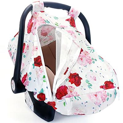 Car Seat Canopy- Cotton Baby Car Seat Covers has Peep Windows and  Breathable Mesh( Carrying Pouch for Easy Storage)- Stretchy Car Seat Covers  for Babies Fit All Baby Car Seat - Yahoo