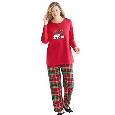 Plus Size Women's Relaxed Pajama Pant by Dreams & Co. in Classic Red Stripe  (Size 30/32) Pajama Bottoms - Yahoo Shopping