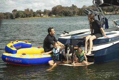 AIRHEAD Challenger 1-3 Rider, Towable Tube for Boating and Wow