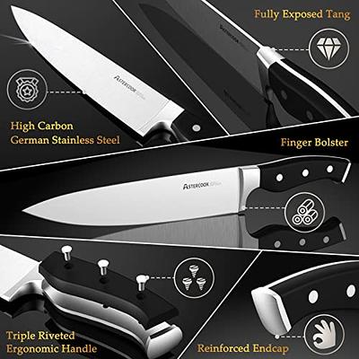  Astercook Knife Set, 15-Piece Kitchen Knife Set with